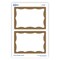 Avery Name Tags, Print or Write, Gold Border, 100 Adhesive Tags Per Pack, 4 Packs, 400 Total (05146)